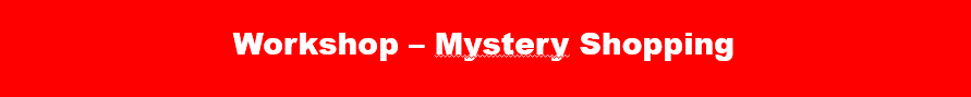 Workshop Mystery Shopping