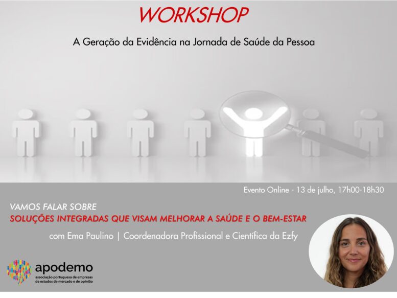 cartaz do workshop sobre a Jornada de Sáude da Pessoa